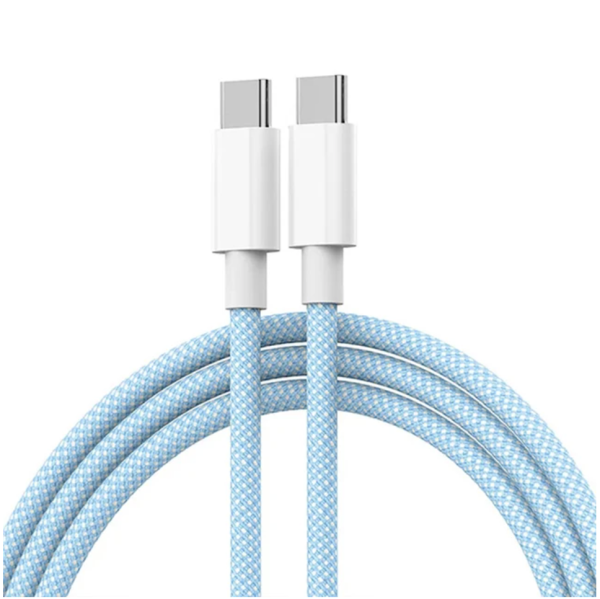 60W USB-C Braided Charging Cable (2M) - Image 2