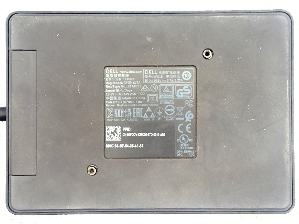 Dell WD15 USB-C Docking Station